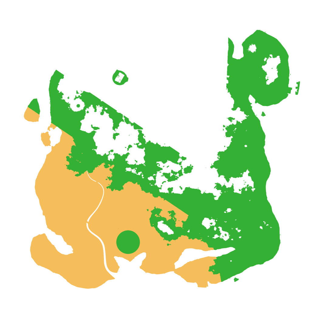 Biome Rust Map: Procedural Map, Size: 3500, Seed: 892483957