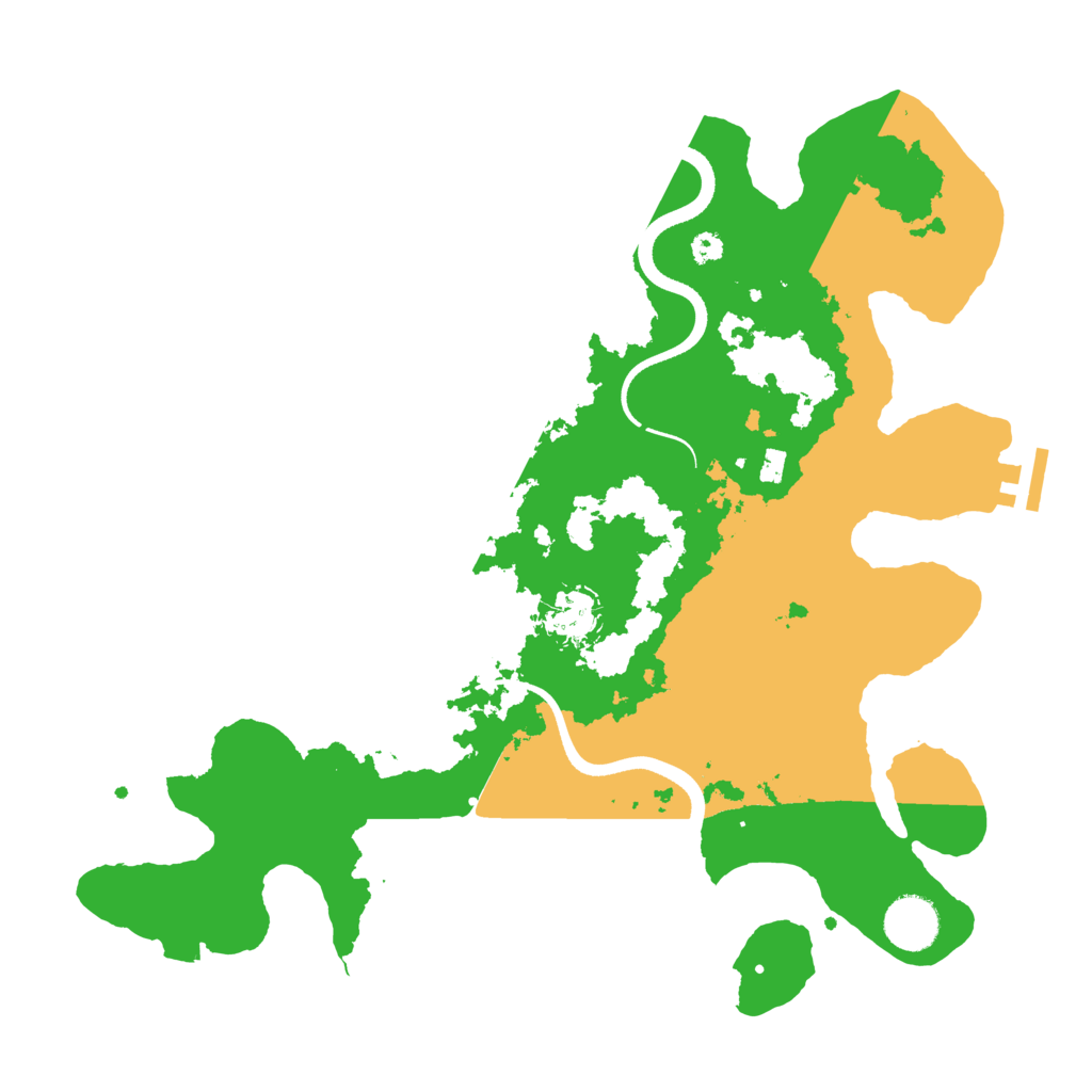 Biome Rust Map: Procedural Map, Size: 3500, Seed: 1941840342