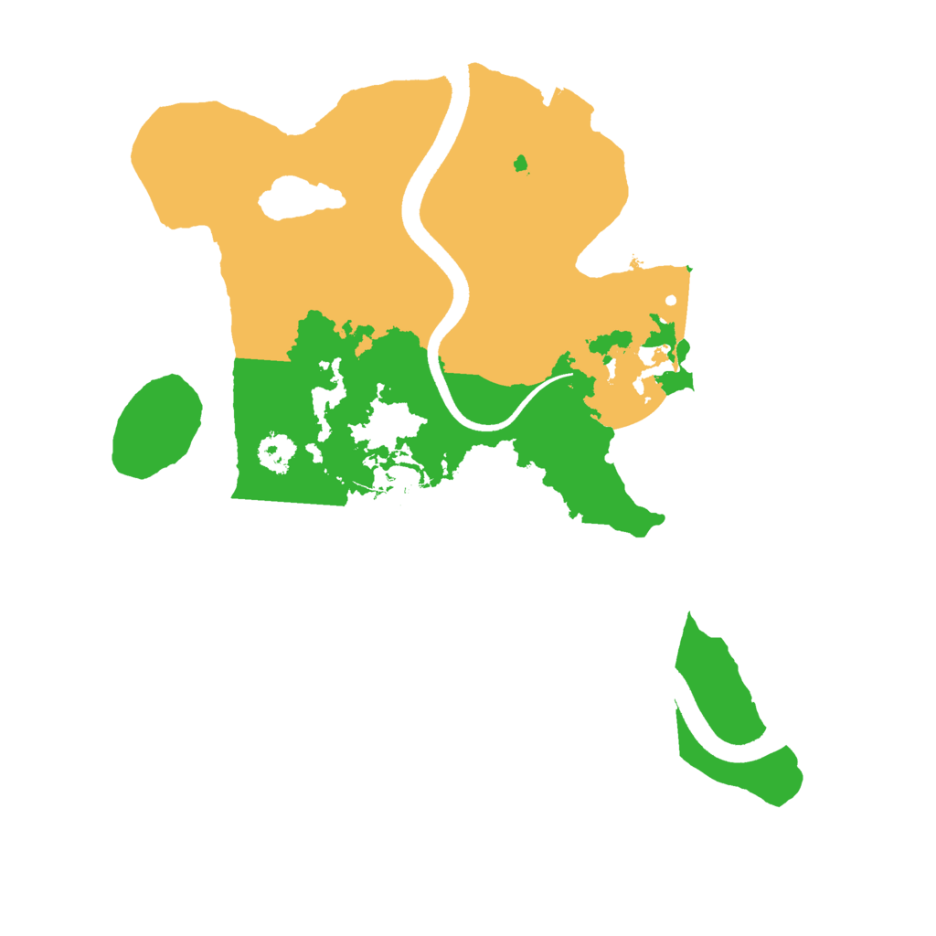 Biome Rust Map: Procedural Map, Size: 2500, Seed: 694201