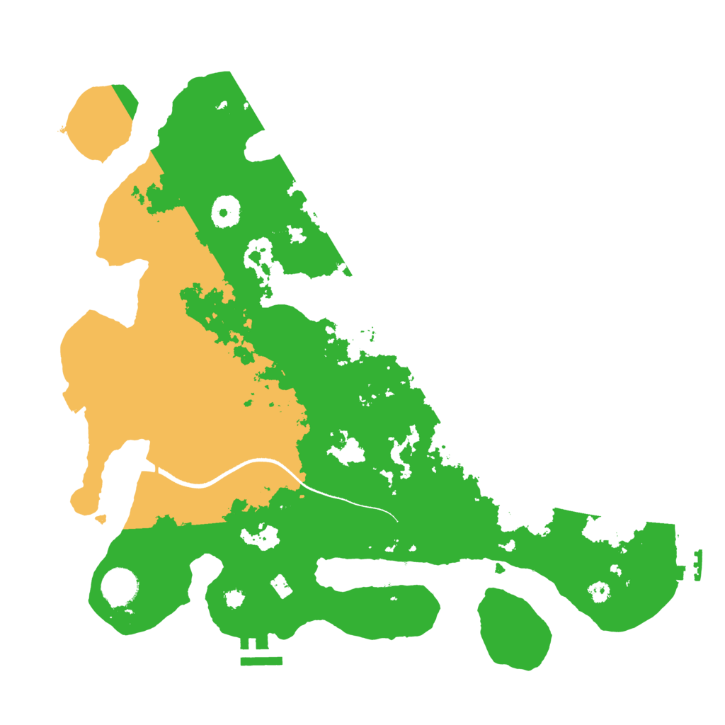 Biome Rust Map: Procedural Map, Size: 3500, Seed: 15280443