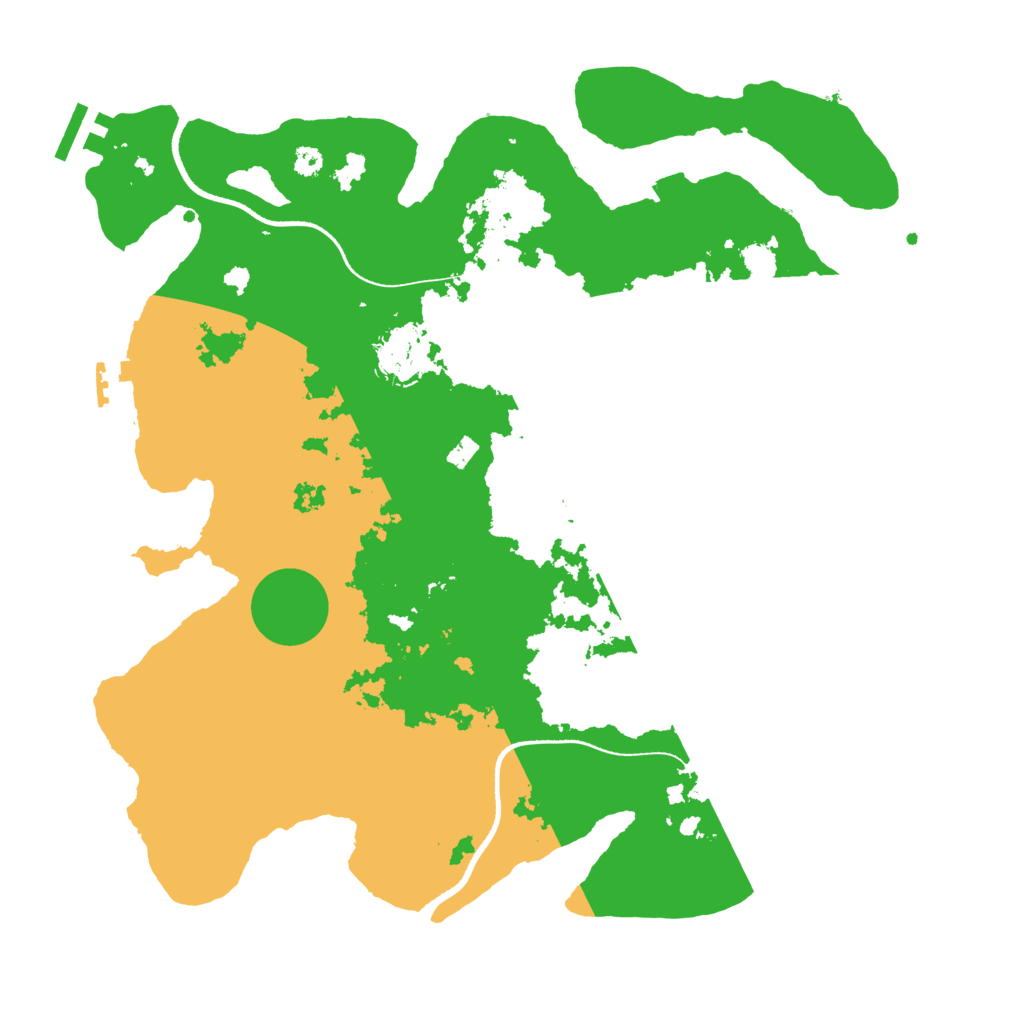 Biome Rust Map: Procedural Map, Size: 3500, Seed: 20331386