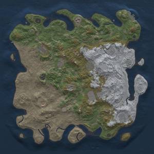 Thumbnail Rust Map: Procedural Map, Size: 4250, Seed: 998014, 19 Monuments