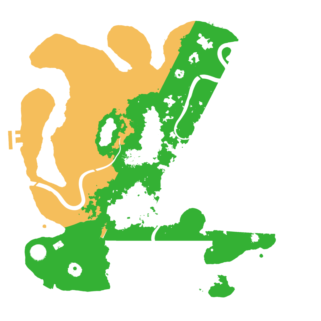 Biome Rust Map: Procedural Map, Size: 3500, Seed: 96061119