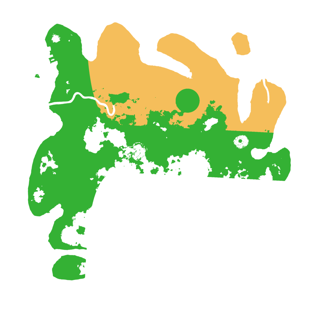 Biome Rust Map: Procedural Map, Size: 3500, Seed: 89529158