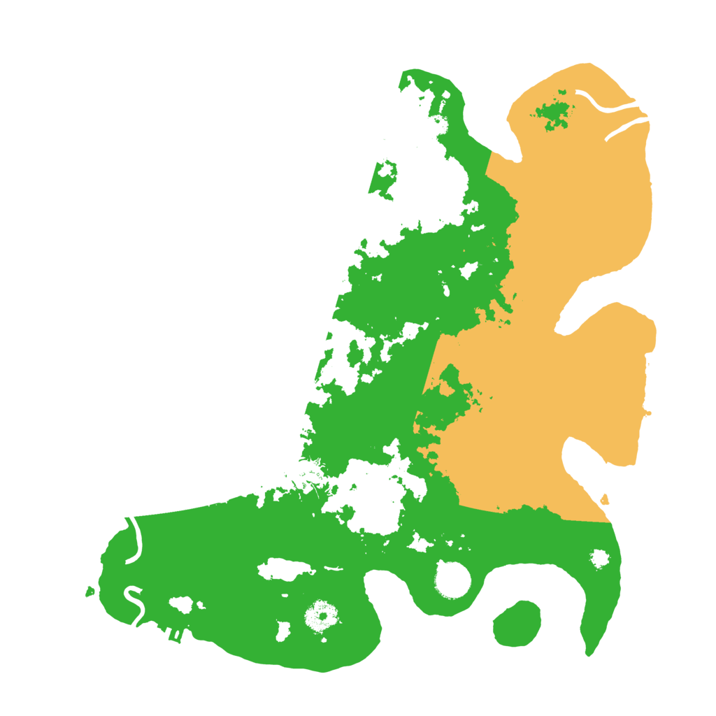 Biome Rust Map: Procedural Map, Size: 3500, Seed: 55668663