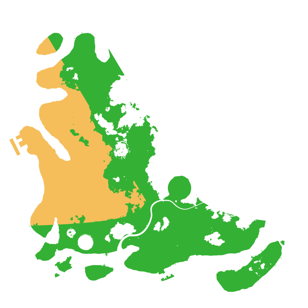 Biome Rust Map: Procedural Map, Size: 3500, Seed: 28117518