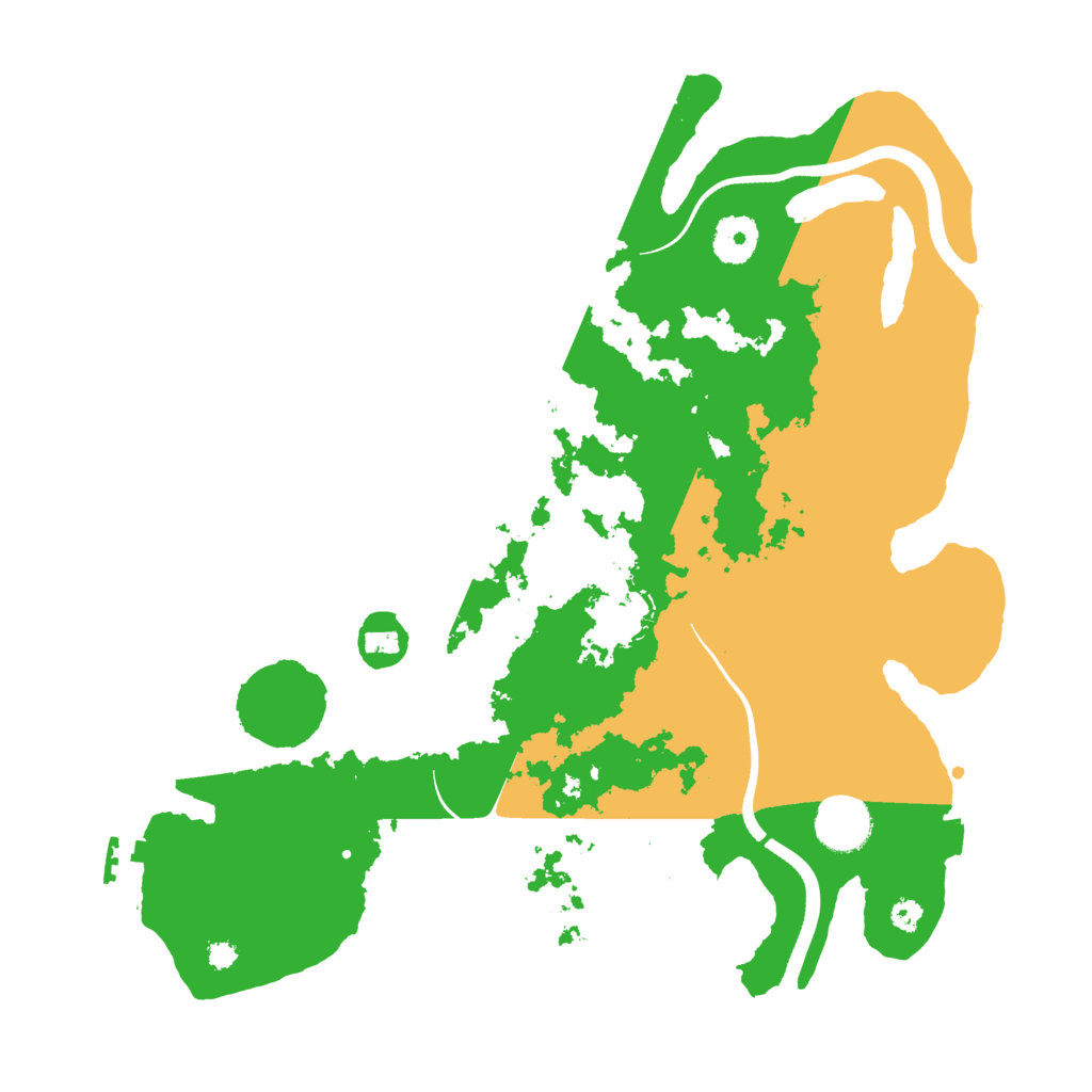 Biome Rust Map: Procedural Map, Size: 3500, Seed: 81754597