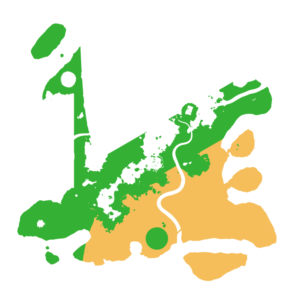 Biome Rust Map: Procedural Map, Size: 3500, Seed: 58142598