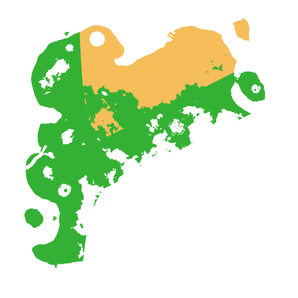 Biome Rust Map: Procedural Map, Size: 3500, Seed: 14851285