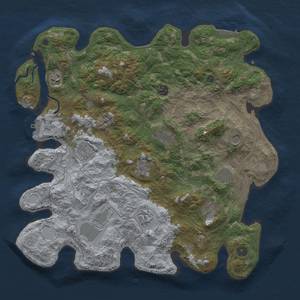 Thumbnail Rust Map: Procedural Map, Size: 4250, Seed: 2110598988, 20 Monuments