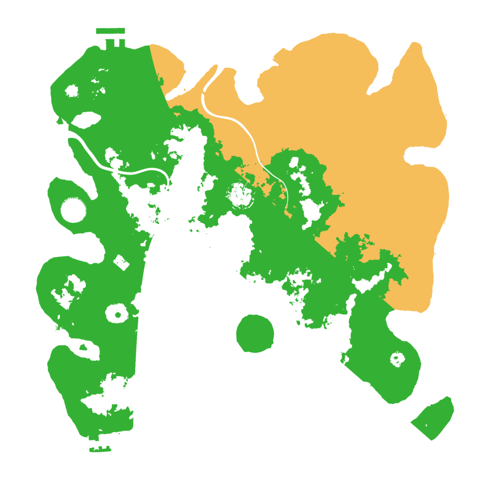 Biome Rust Map: Procedural Map, Size: 3500, Seed: 62863195