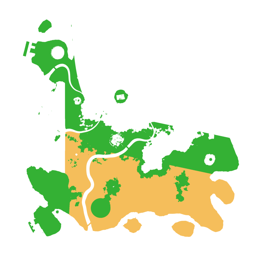 Biome Rust Map: Procedural Map, Size: 3500, Seed: 38392720