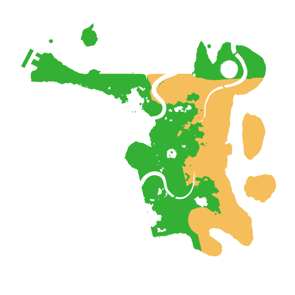 Biome Rust Map: Procedural Map, Size: 3000, Seed: 126367554