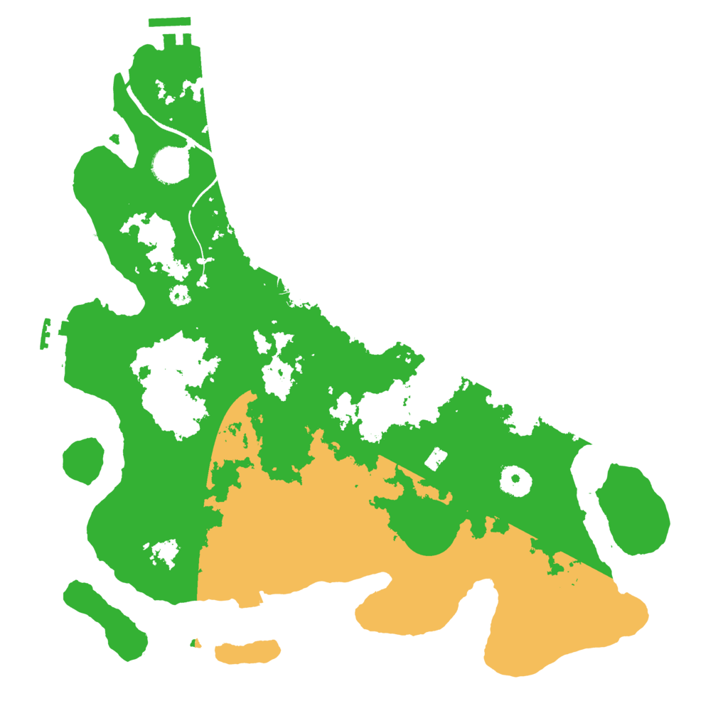Biome Rust Map: Procedural Map, Size: 3500, Seed: 64415400