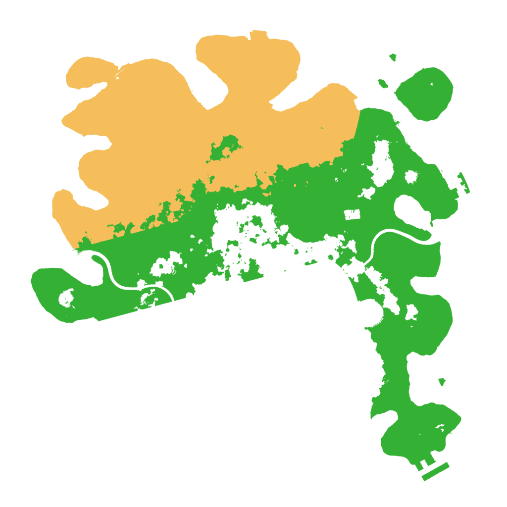 Biome Rust Map: Procedural Map, Size: 3500, Seed: 39454124