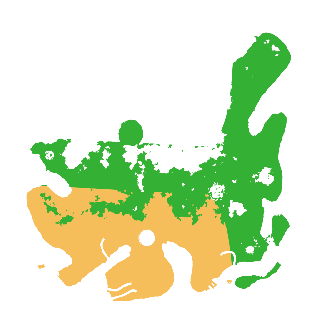 Biome Rust Map: Procedural Map, Size: 3500, Seed: 73533625