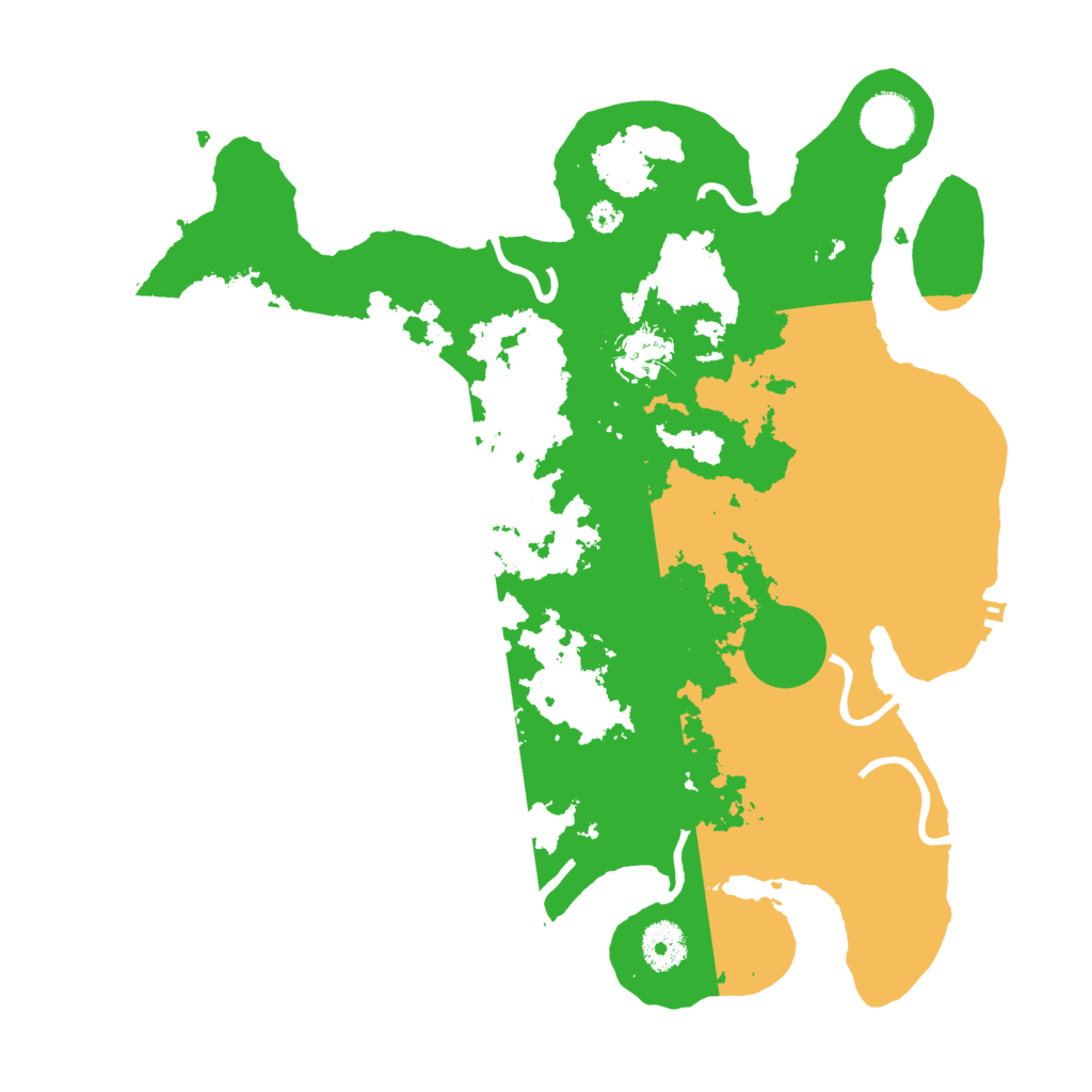 Biome Rust Map: Procedural Map, Size: 3500, Seed: 72331002