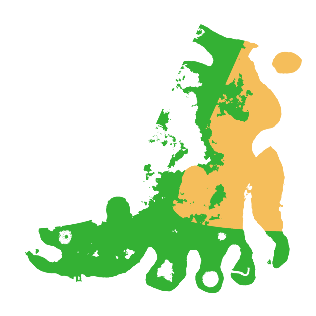 Biome Rust Map: Procedural Map, Size: 3500, Seed: 16037702