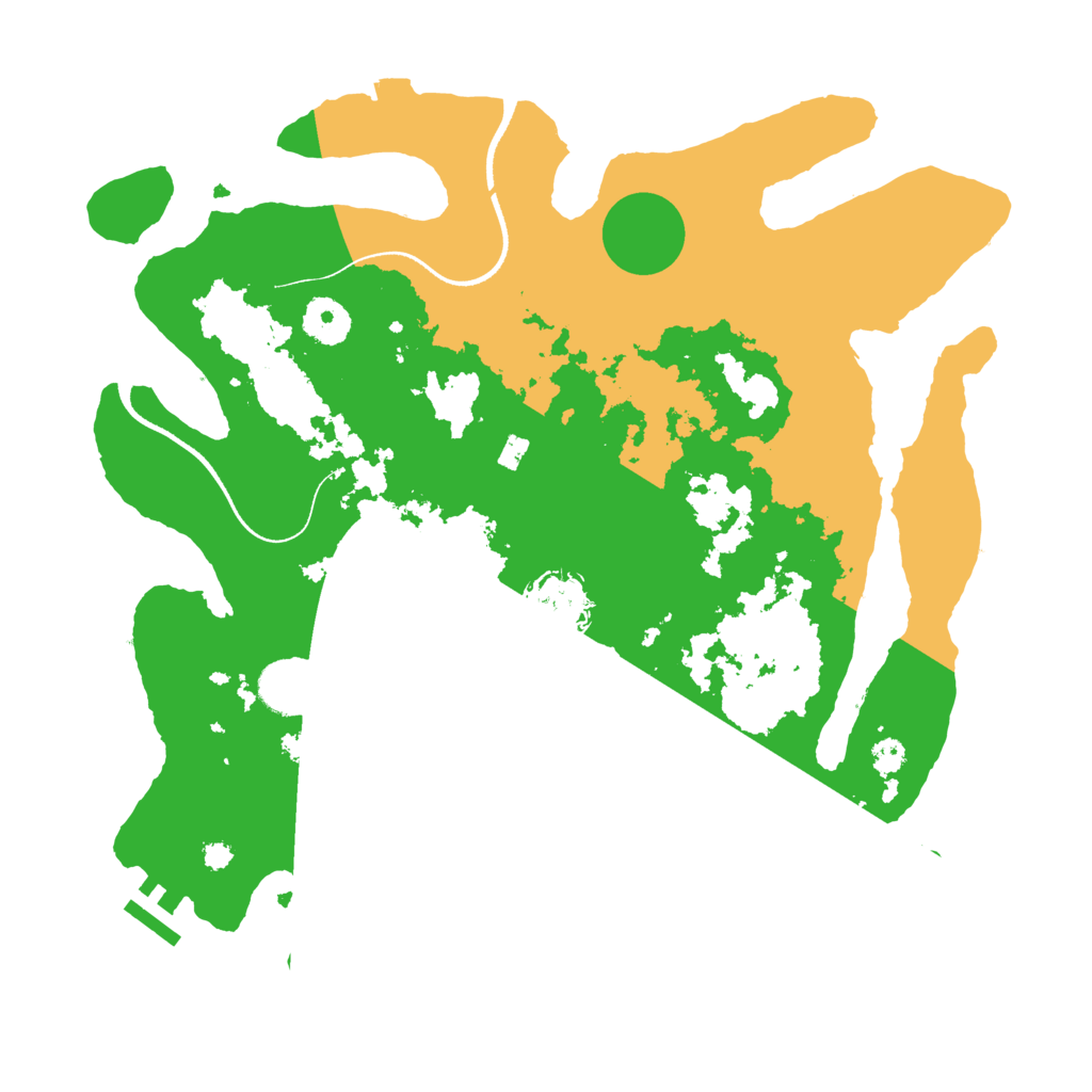 Biome Rust Map: Procedural Map, Size: 3500, Seed: 4846657