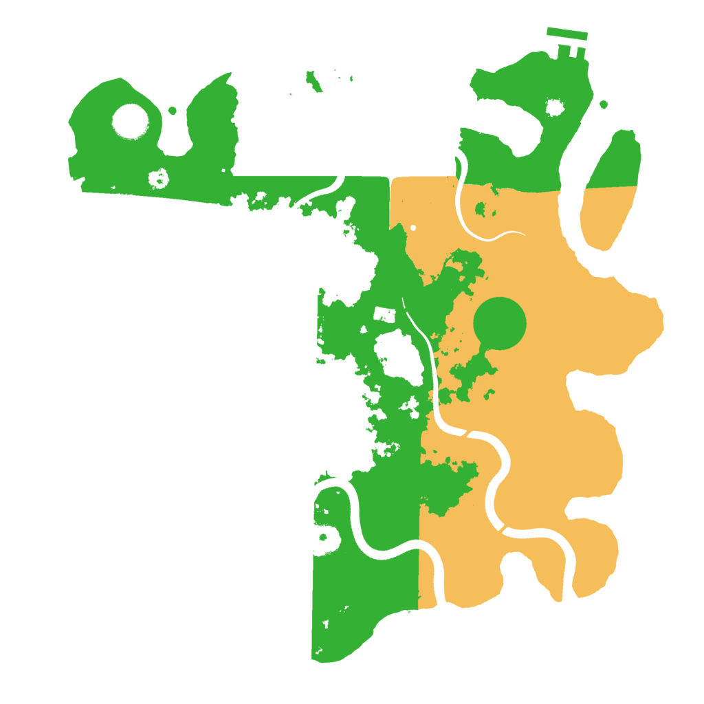 Biome Rust Map: Procedural Map, Size: 3500, Seed: 359613287