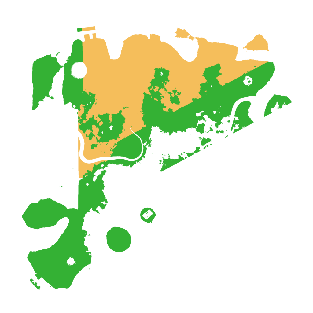 Biome Rust Map: Procedural Map, Size: 3500, Seed: 96498825