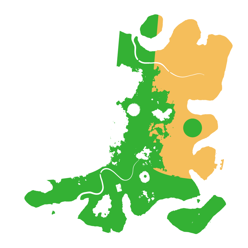 Biome Rust Map: Procedural Map, Size: 3500, Seed: 33385947