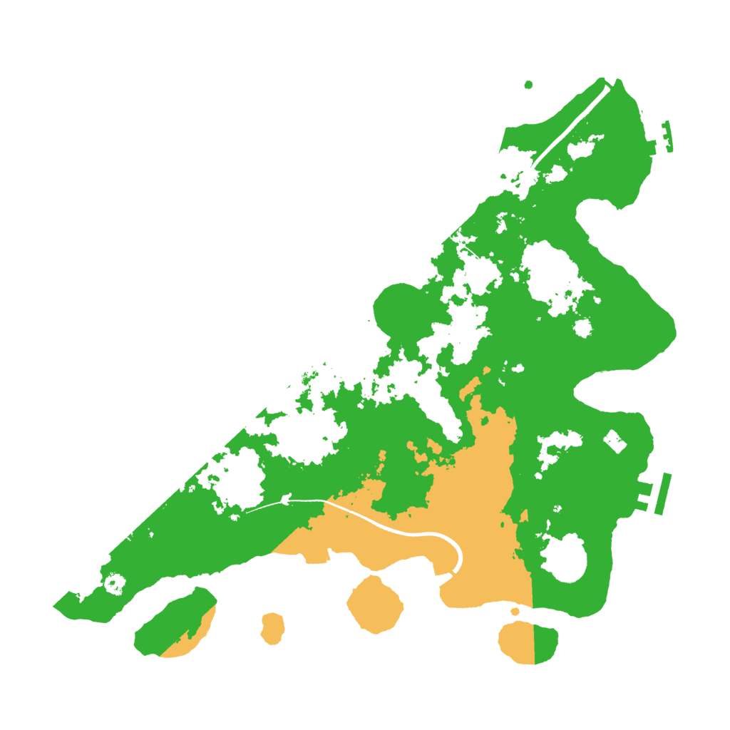 Biome Rust Map: Procedural Map, Size: 3500, Seed: 331514