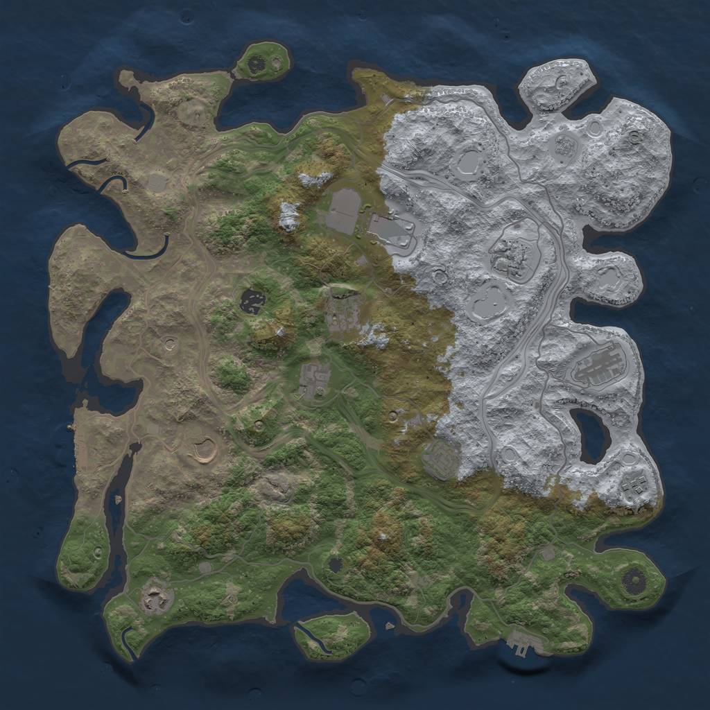 Rust Map: Procedural Map, Size: 4250, Seed: 1549312072, 19 Monuments