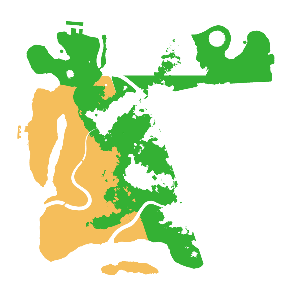 Biome Rust Map: Procedural Map, Size: 3500, Seed: 231973722