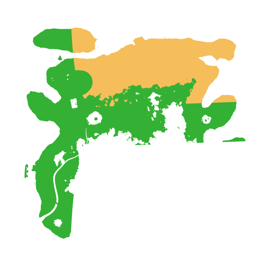 Biome Rust Map: Procedural Map, Size: 3000, Seed: 1051921407