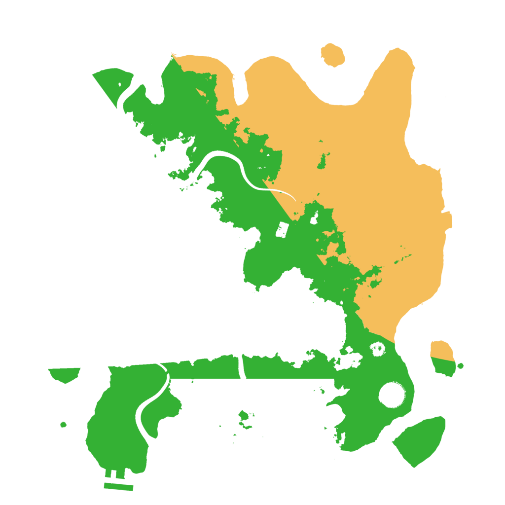 Biome Rust Map: Procedural Map, Size: 3500, Seed: 52440383