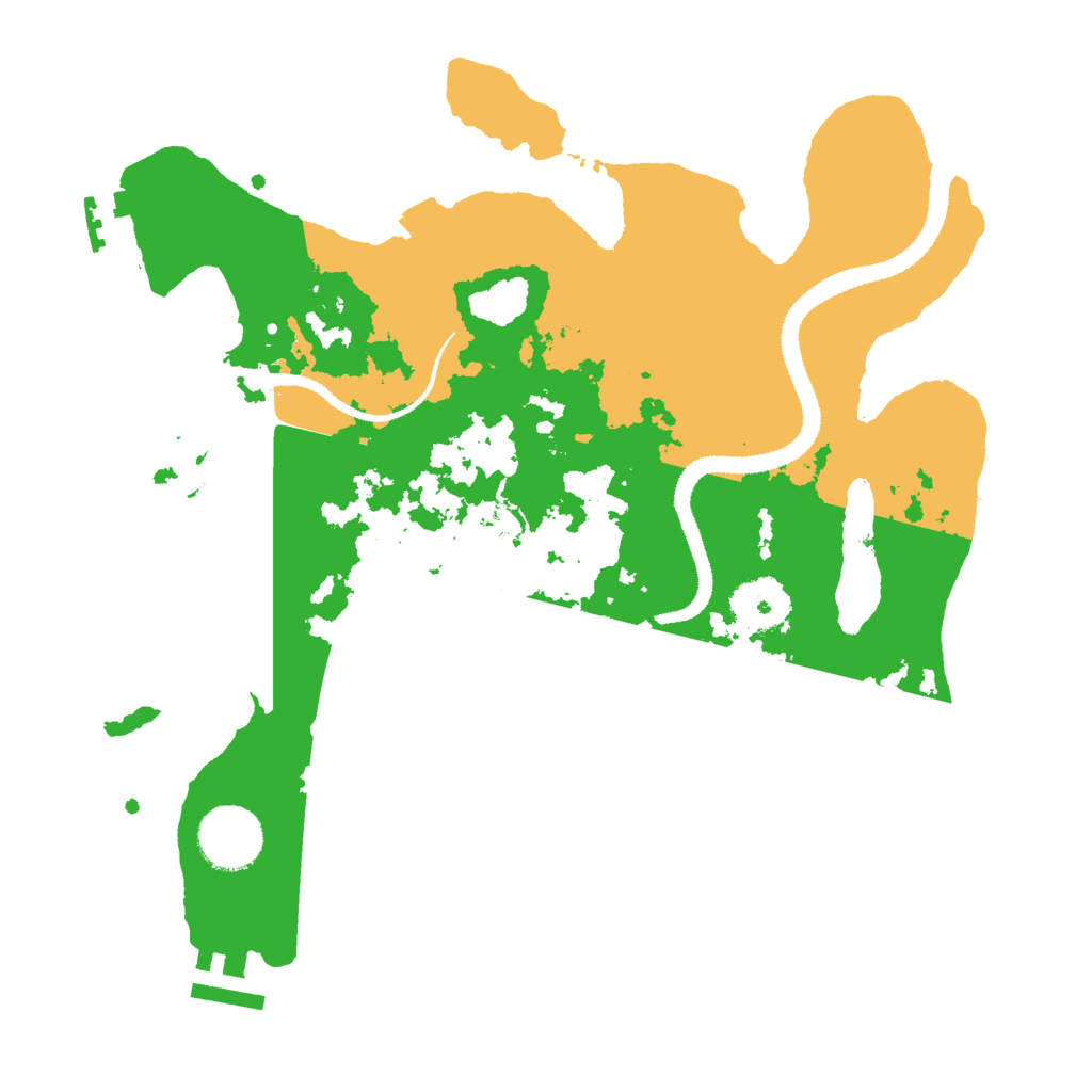 Biome Rust Map: Procedural Map, Size: 3000, Seed: 1824800884