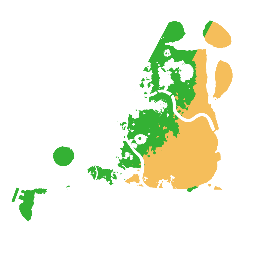 Biome Rust Map: Procedural Map, Size: 3500, Seed: 95980637