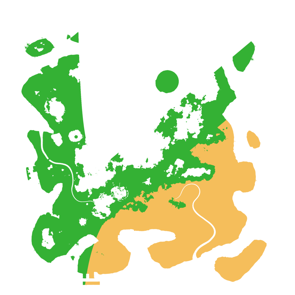 Biome Rust Map: Procedural Map, Size: 3500, Seed: 15007367