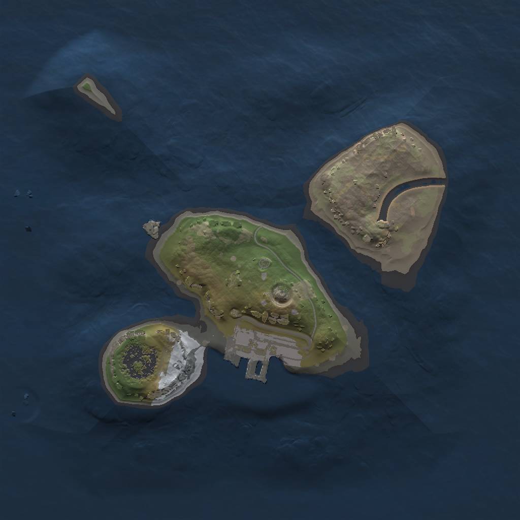 Rust Map: Procedural Map, Size: 1500, Seed: 584888587, 5 Monuments