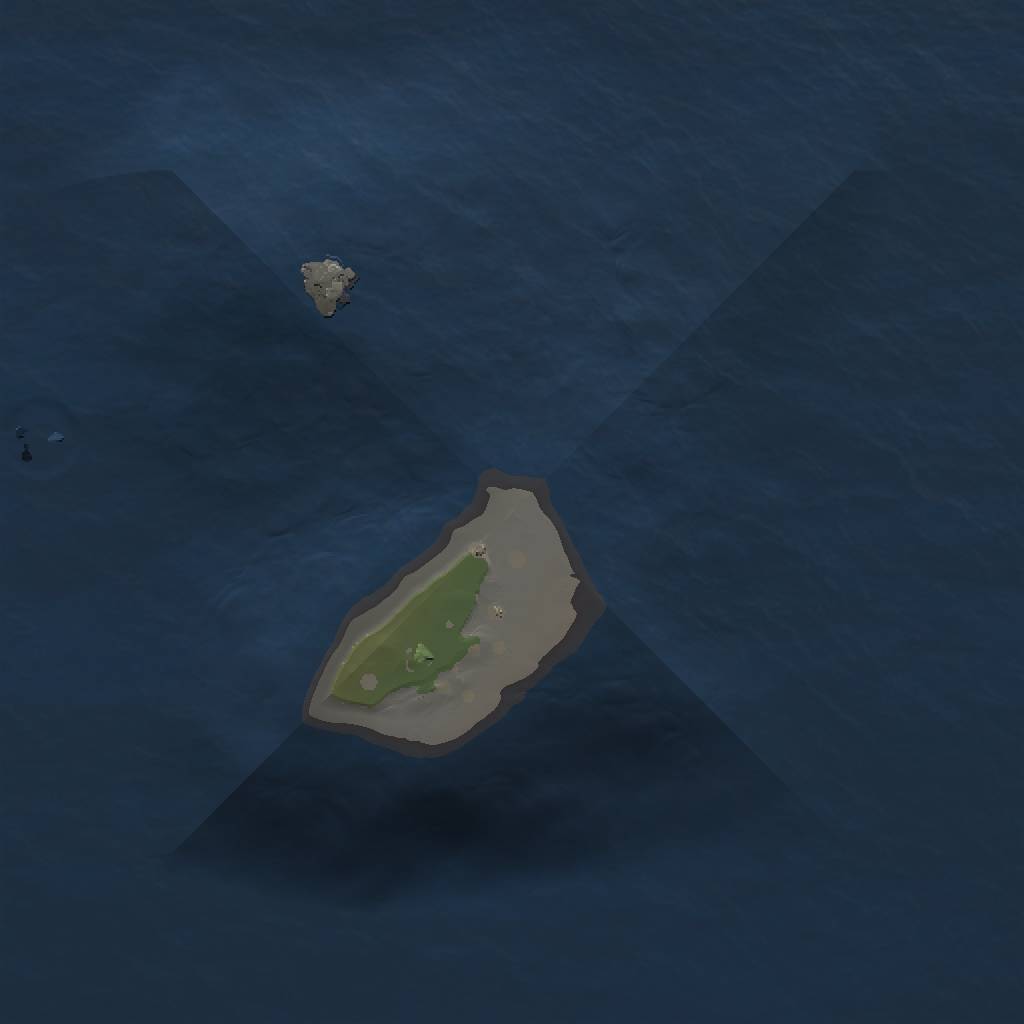 Rust Map: Procedural Map, Size: 1000, Seed: 345634, 3 Monuments