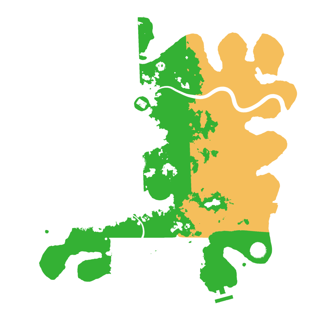 Biome Rust Map: Procedural Map, Size: 3500, Seed: 868350306