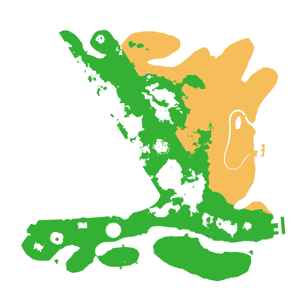 Biome Rust Map: Procedural Map, Size: 3500, Seed: 88861780