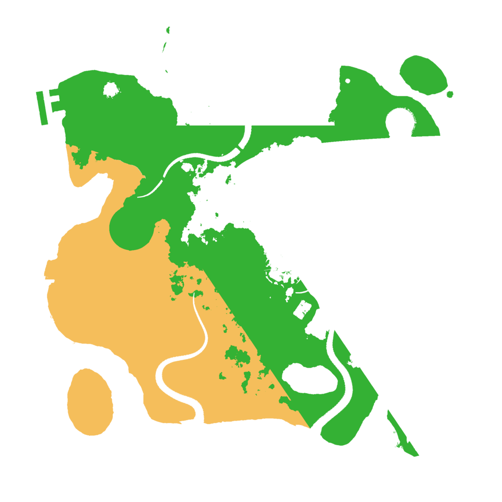 Biome Rust Map: Procedural Map, Size: 3000, Seed: 71251