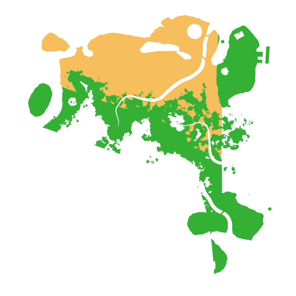 Biome Rust Map: Procedural Map, Size: 3500, Seed: 1772784023