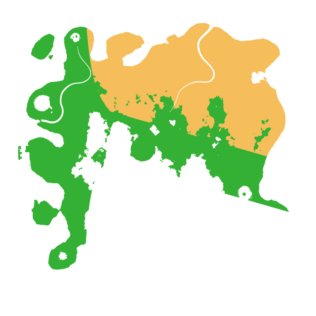 Biome Rust Map: Procedural Map, Size: 3500, Seed: 77209787