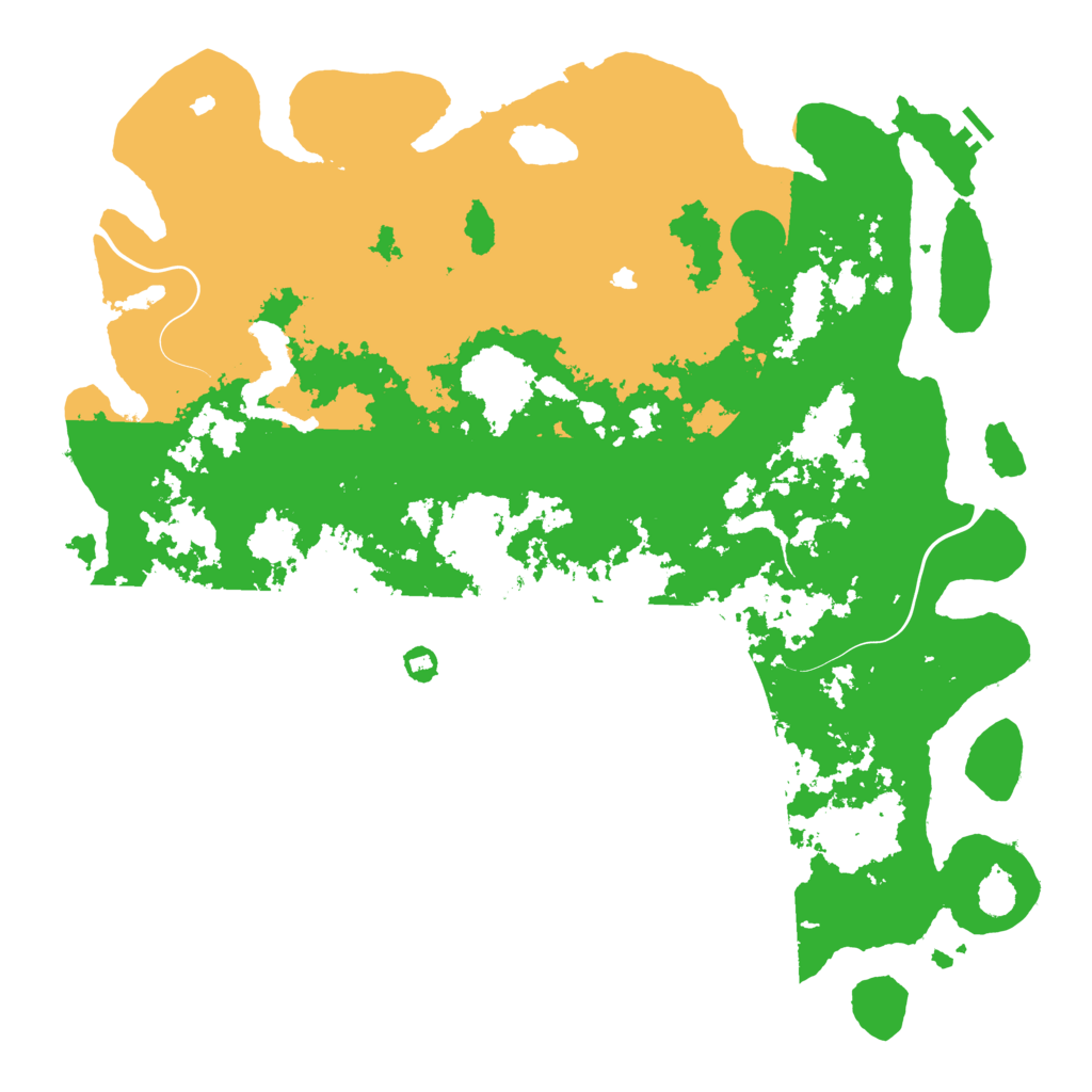 Biome Rust Map: Procedural Map, Size: 5500, Seed: 823467