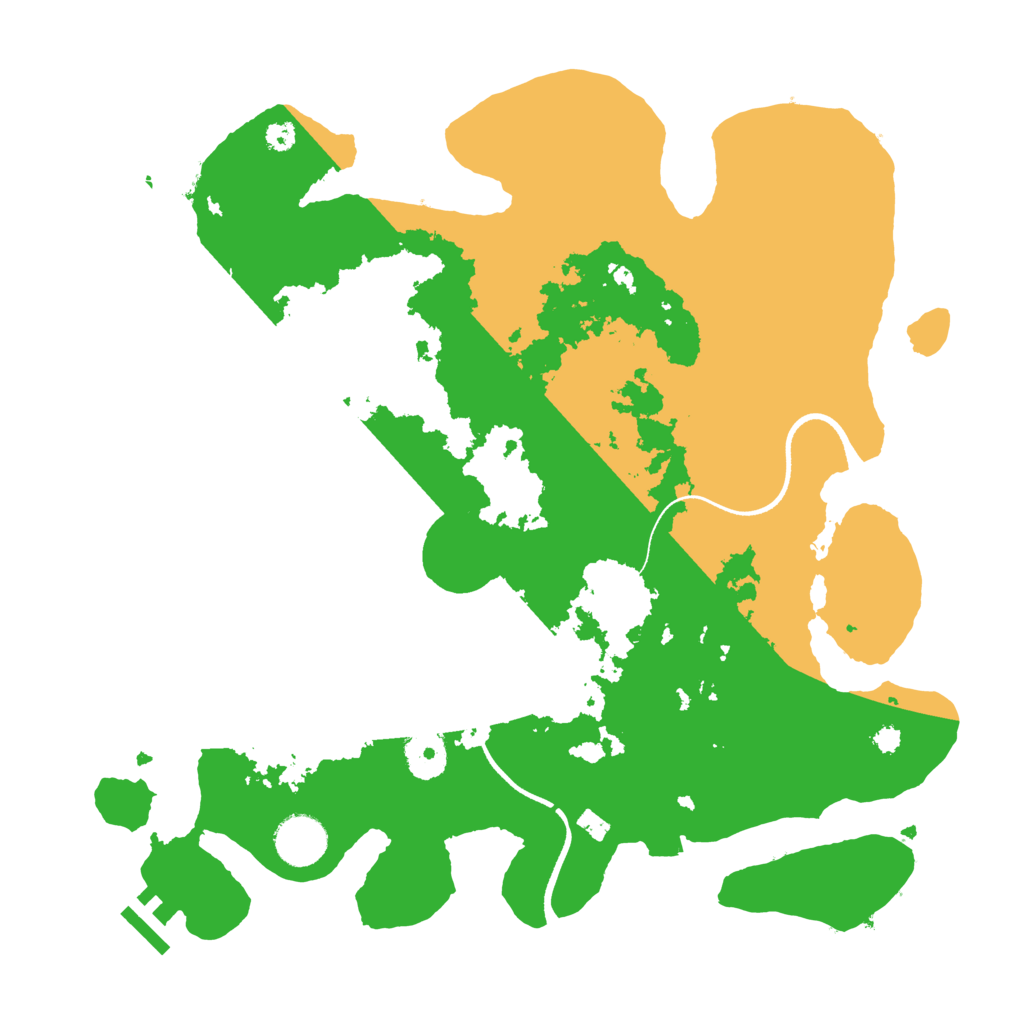 Biome Rust Map: Procedural Map, Size: 3500, Seed: 20879495