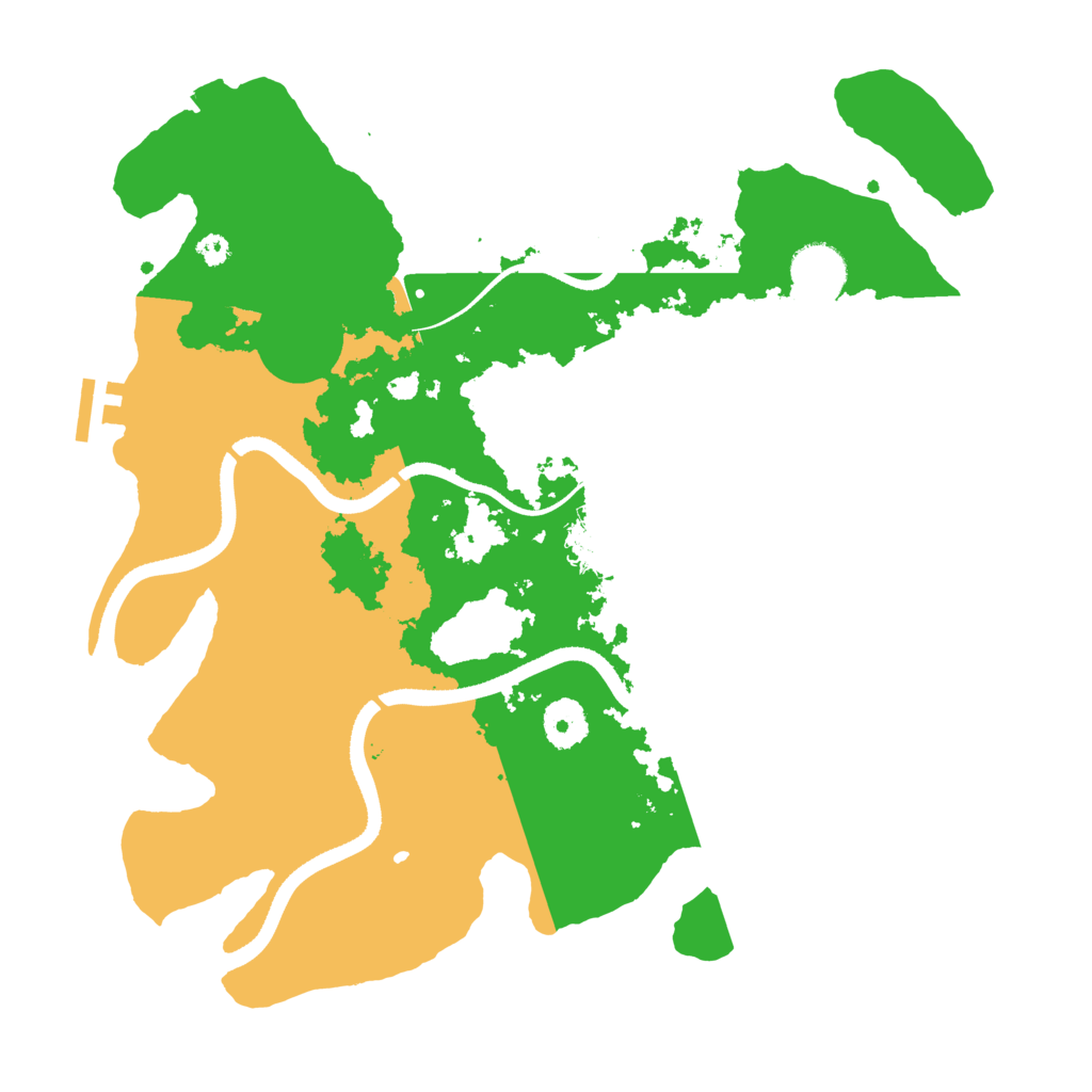 Biome Rust Map: Procedural Map, Size: 3500, Seed: 1263602446