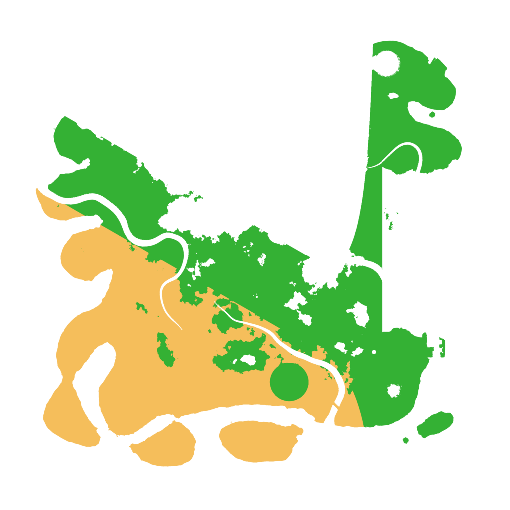 Biome Rust Map: Procedural Map, Size: 3500, Seed: 40958166