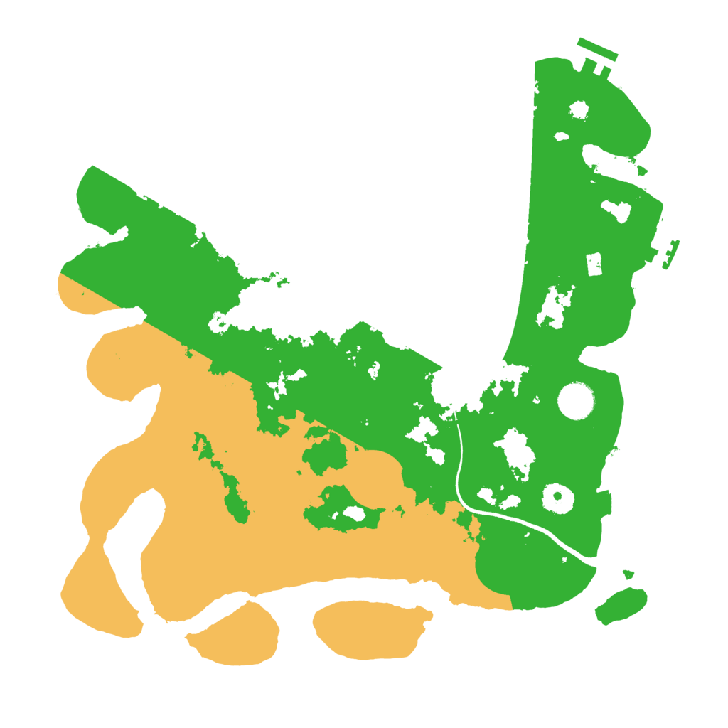 Biome Rust Map: Procedural Map, Size: 3500, Seed: 40958166