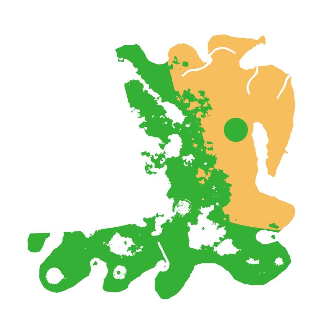 Biome Rust Map: Procedural Map, Size: 3500, Seed: 33293301