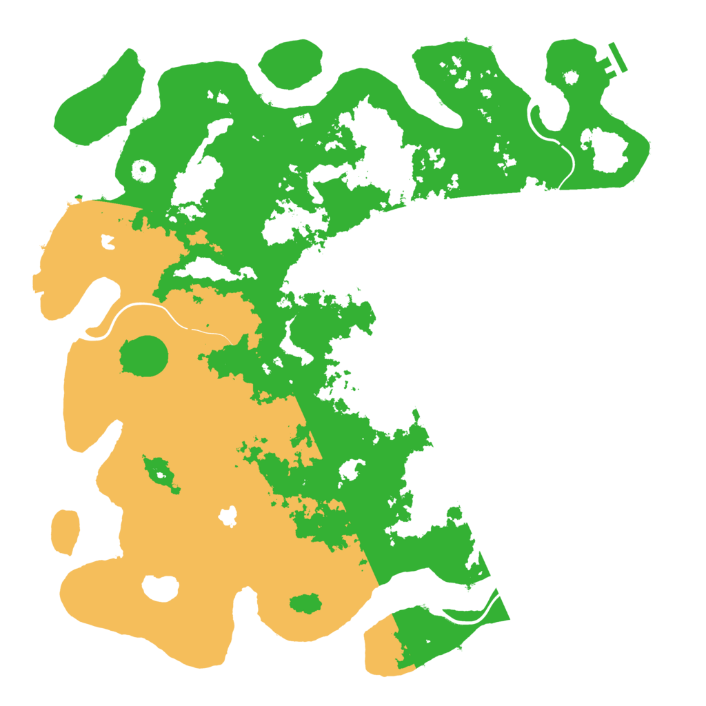 Biome Rust Map: Procedural Map, Size: 4500, Seed: 1793361002