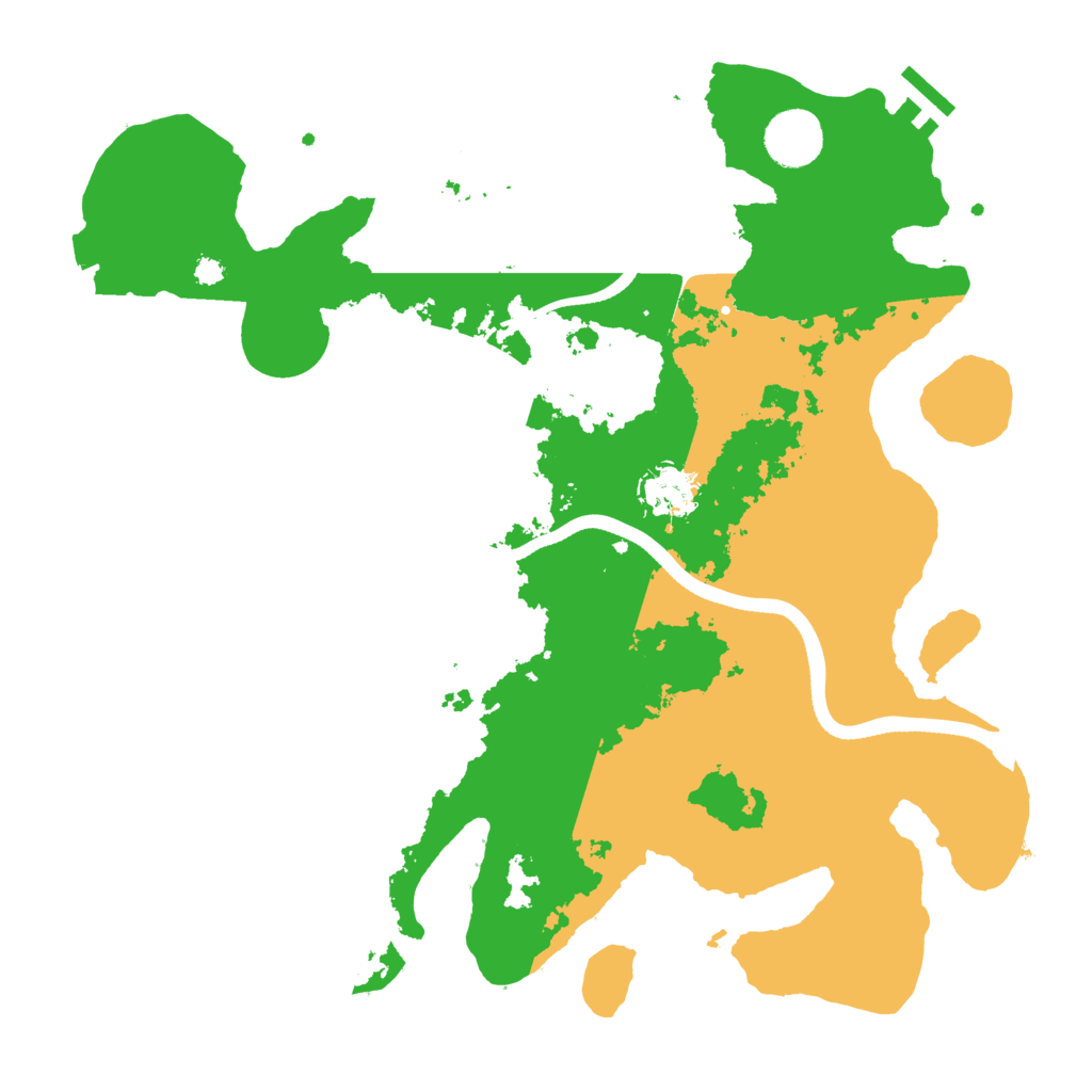 Biome Rust Map: Procedural Map, Size: 3500, Seed: 74840136