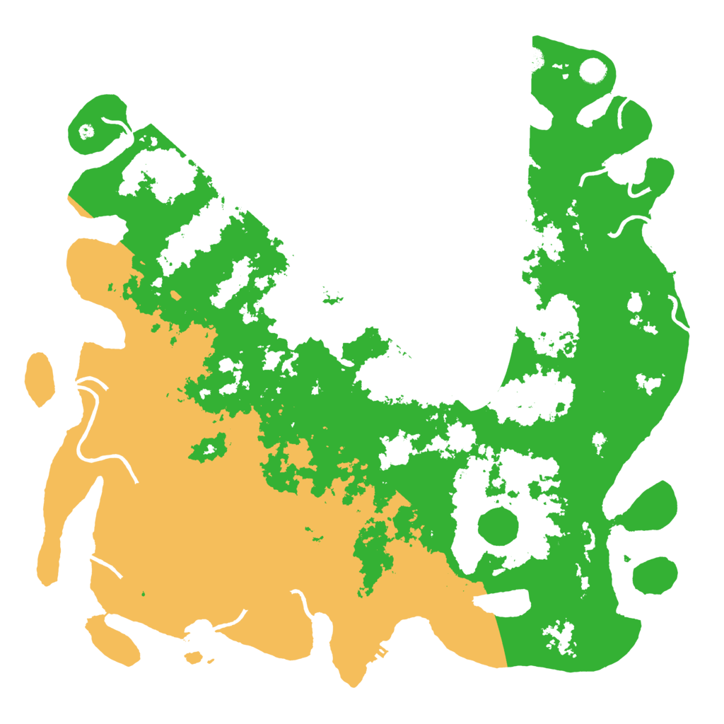 Biome Rust Map: Procedural Map, Size: 5000, Seed: 1292297591